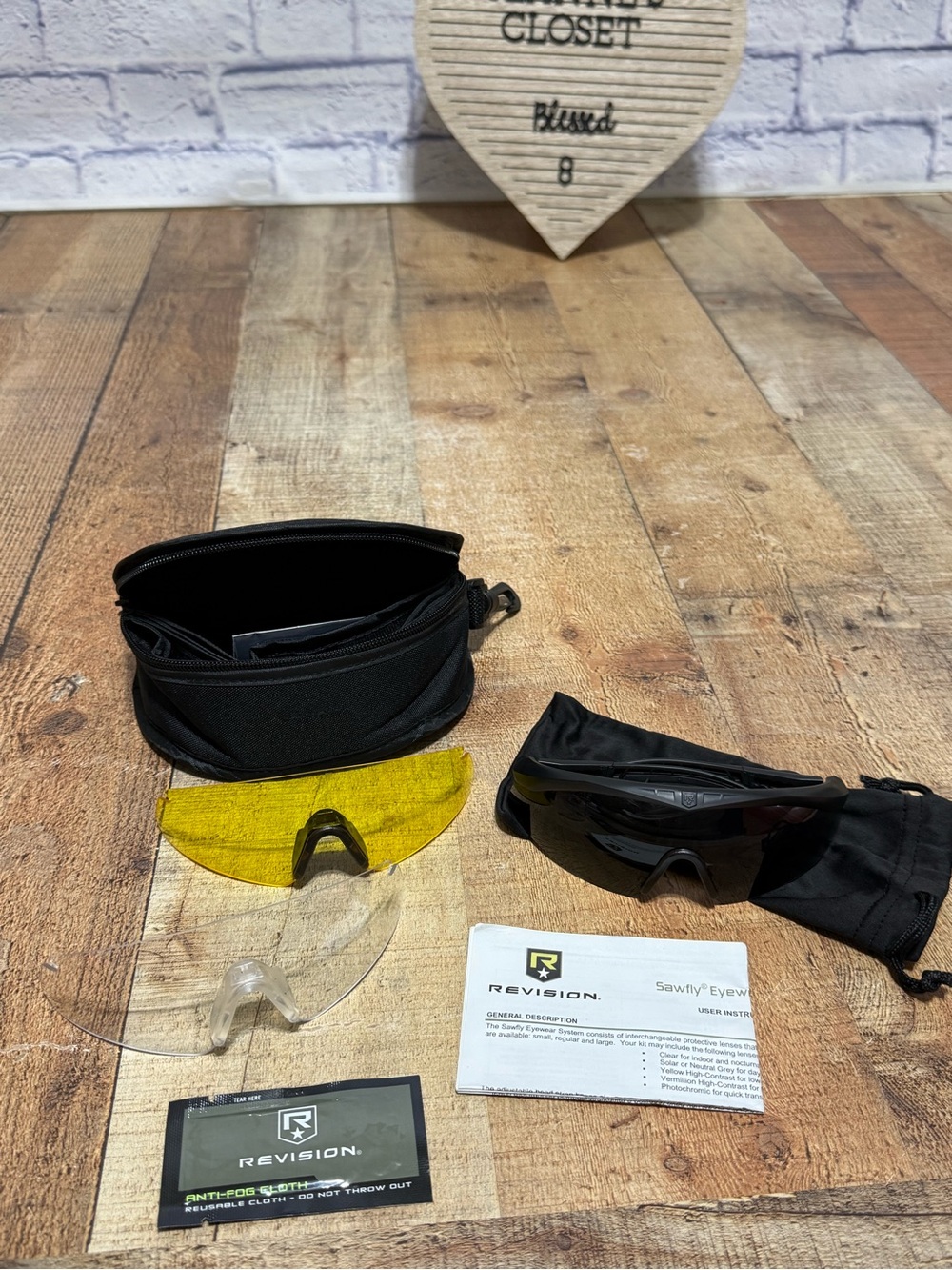 Revision Military 4-0076-0201 Sawfly Deluxe 3-Lens Safety Glasses Kit